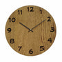 Birkum - wooden wall clock • Brown wall clock with numbers