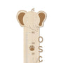 Height chart in wood with name • Elephant • Made in Denmark