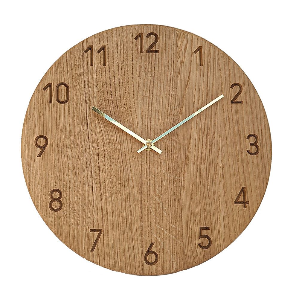 Karlebo - vægur i træ - Vægur med tal - PureTime