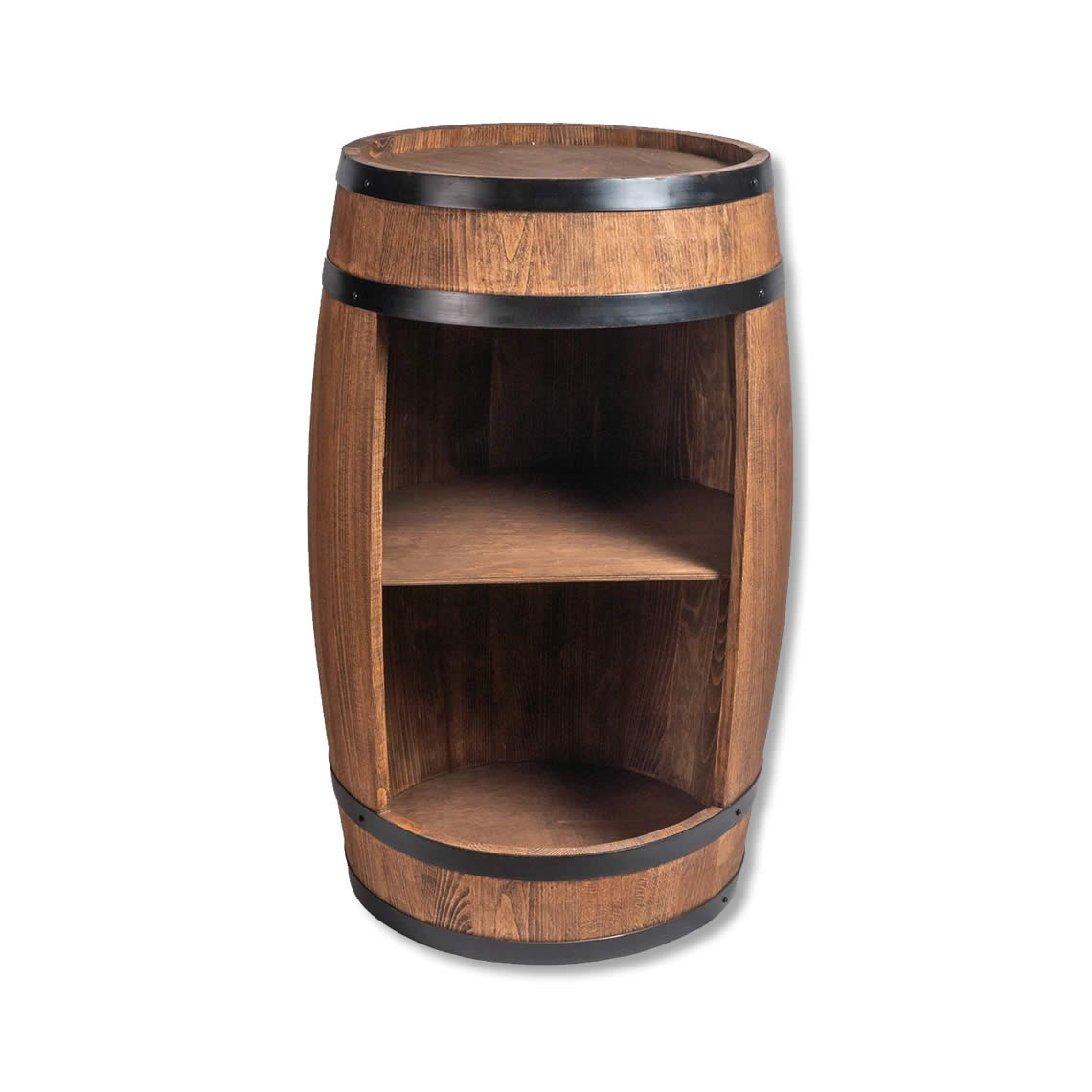 Wine barrel - Minibar - Wine bar - dark wood - with/without light