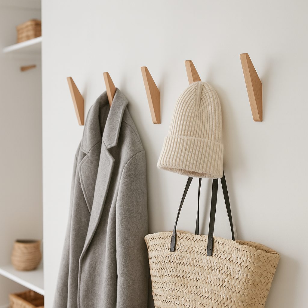 Gatis - wooden hook • Quantity discount • Untreated solid oak wood
