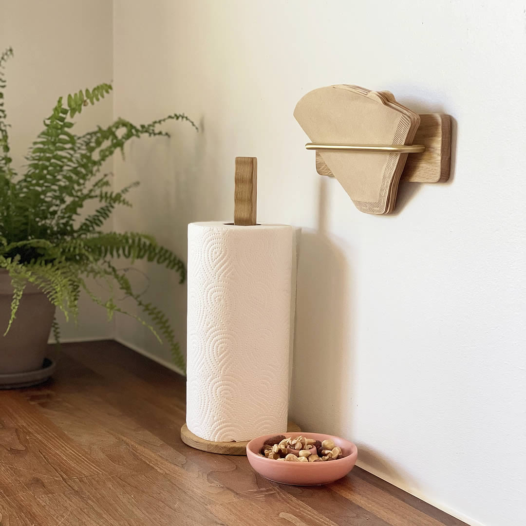 Gislev - coffee filter holder in wood - several variants - solid oak