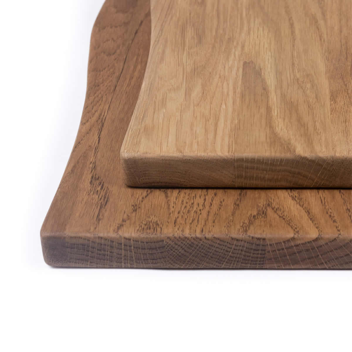 Kirkeby - wooden floating shelf with round edge • Light • 3 sizes