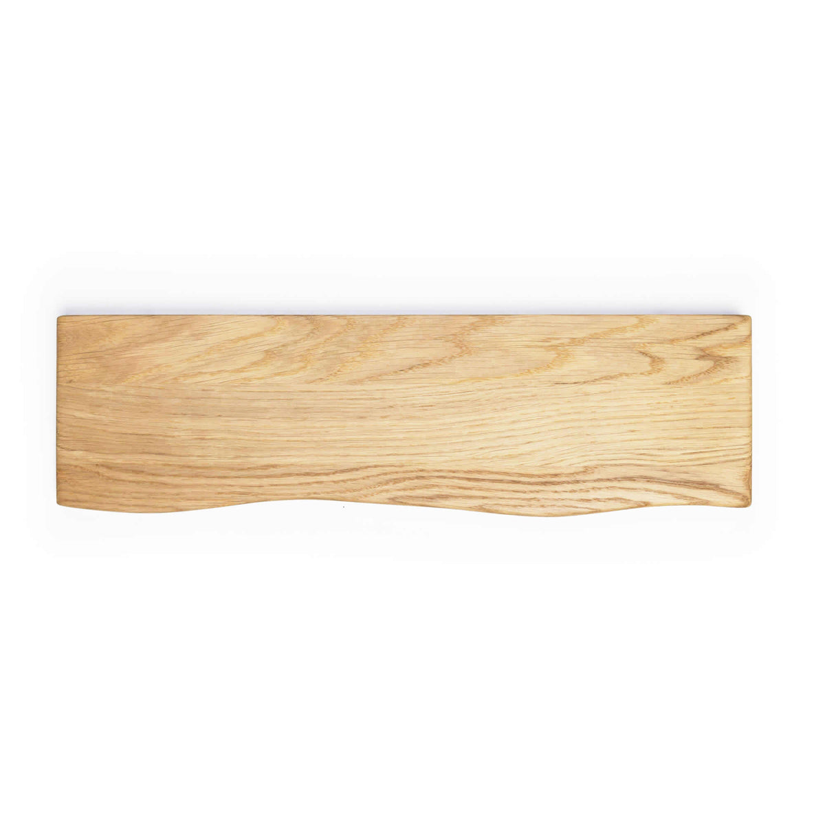 Kirkeby - wooden floating shelf • Straight/curved edge • Untreated