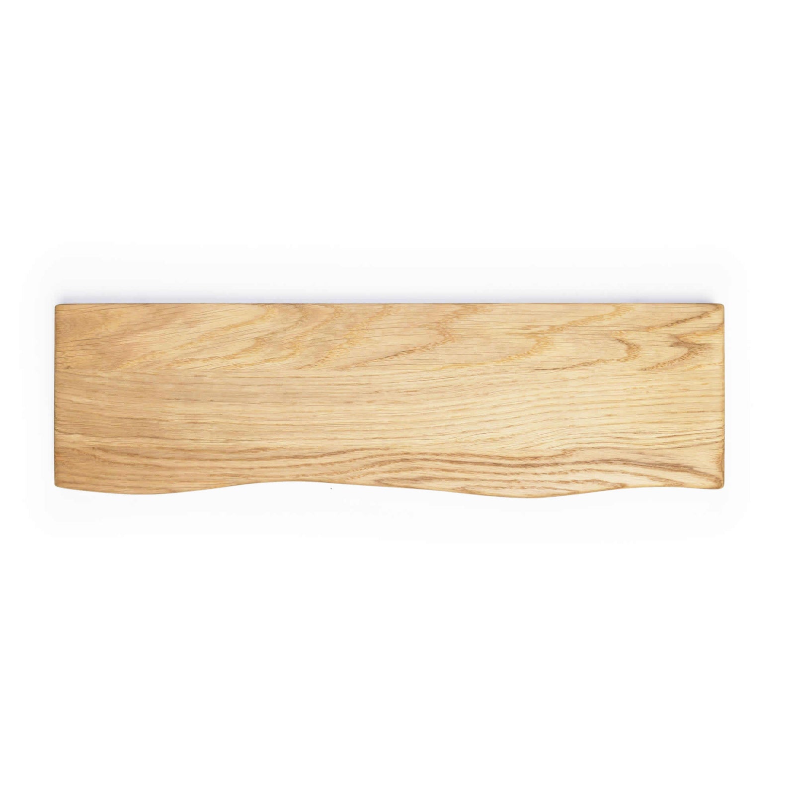 Kirkeby - wooden floating shelf • Straight/curved edge • Untreated