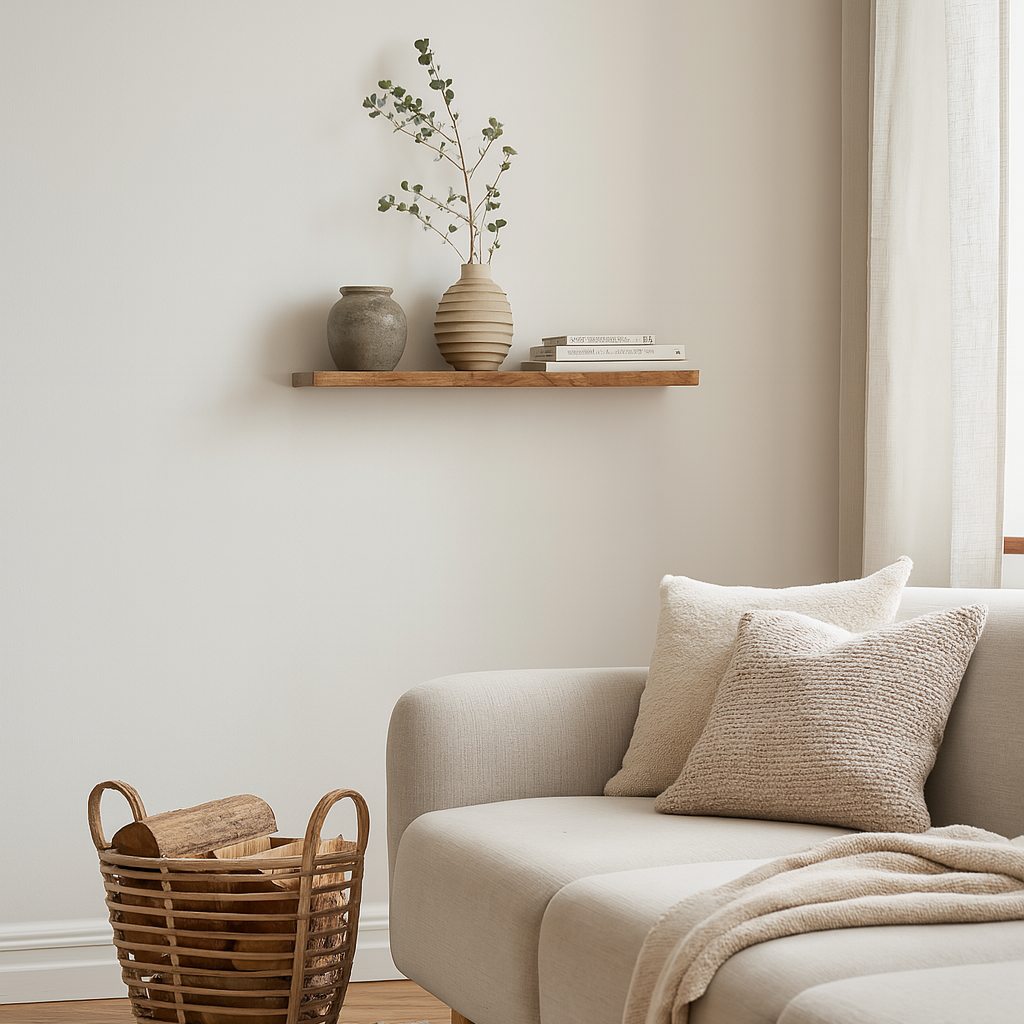 Kirkeby - wooden floating shelf • Dark • 3 sizes