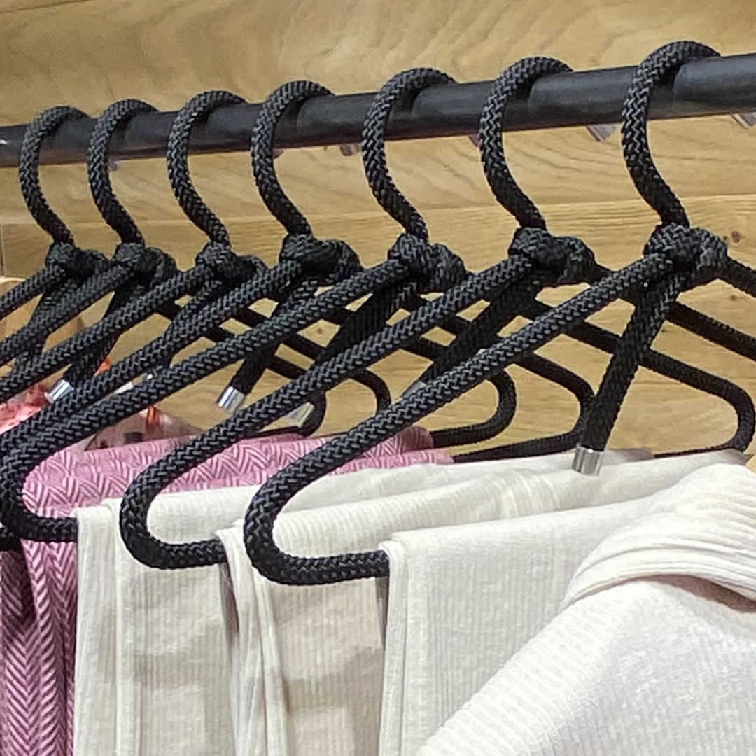 Peppermint hanger - stainless steel clothes hanger - multiple colors