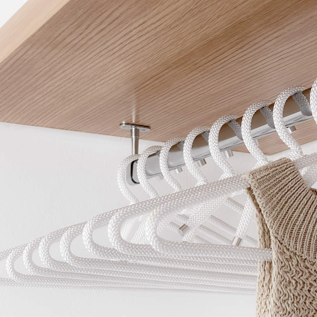 Peppermint hanger - stainless steel clothes hanger - multiple colors