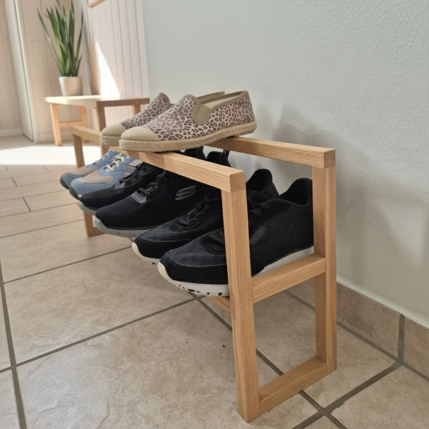 Ranum - wooden shoe rack - shoe shelf - shoe rack