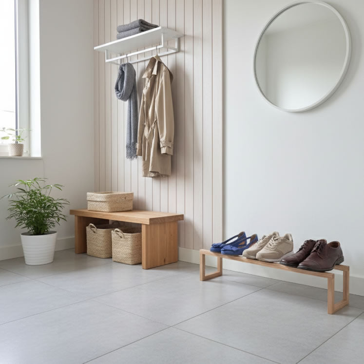 Ranum - wooden shoe rack - shoe shelf - shoe rack