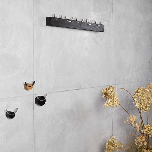 Hjort - knage i træ natur/sort • Mængderabat - PureTime