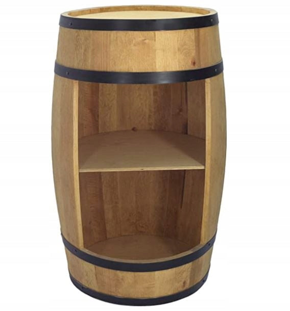 Wine barrel - Minibar - Wine bar - light wood - with/without light
