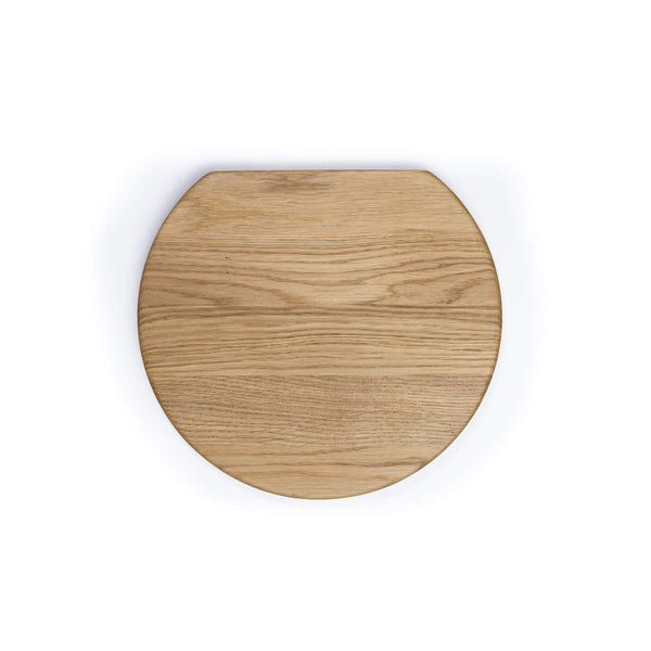 Egebjerg - round floating wooden shelf