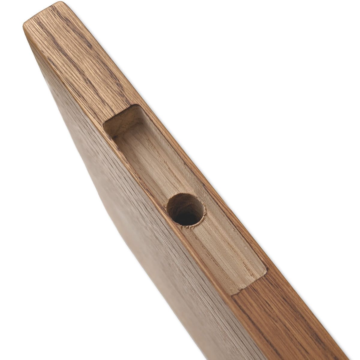 DEMO - Kirkeby - svævehylde i træ med lige kant • mørk • 80 cm - PureTime