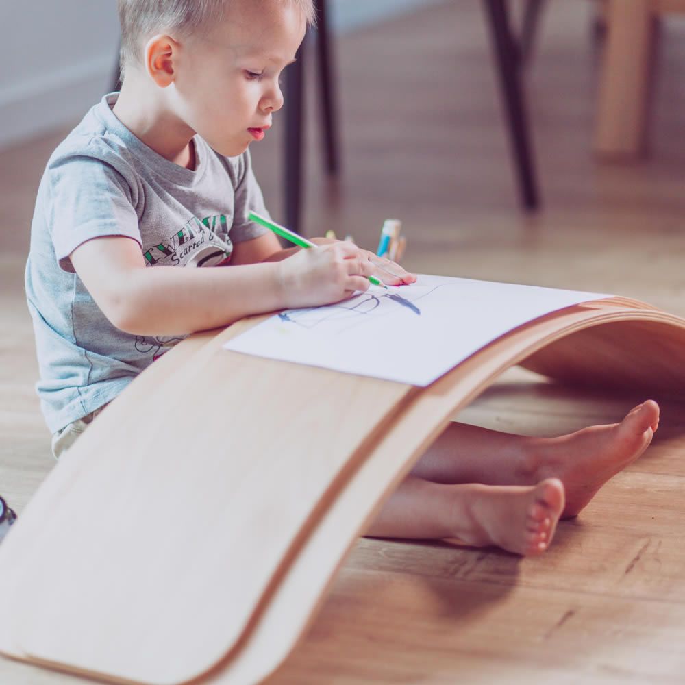 Gakker balance board for children With finger protection White PureTime