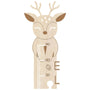 Wooden growth chart with name • Deer • Made in Denmark
