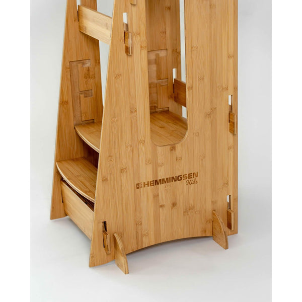 Ninna læringstårn - natur - miljørigtigt bambustræ - Dansk design - PureTime