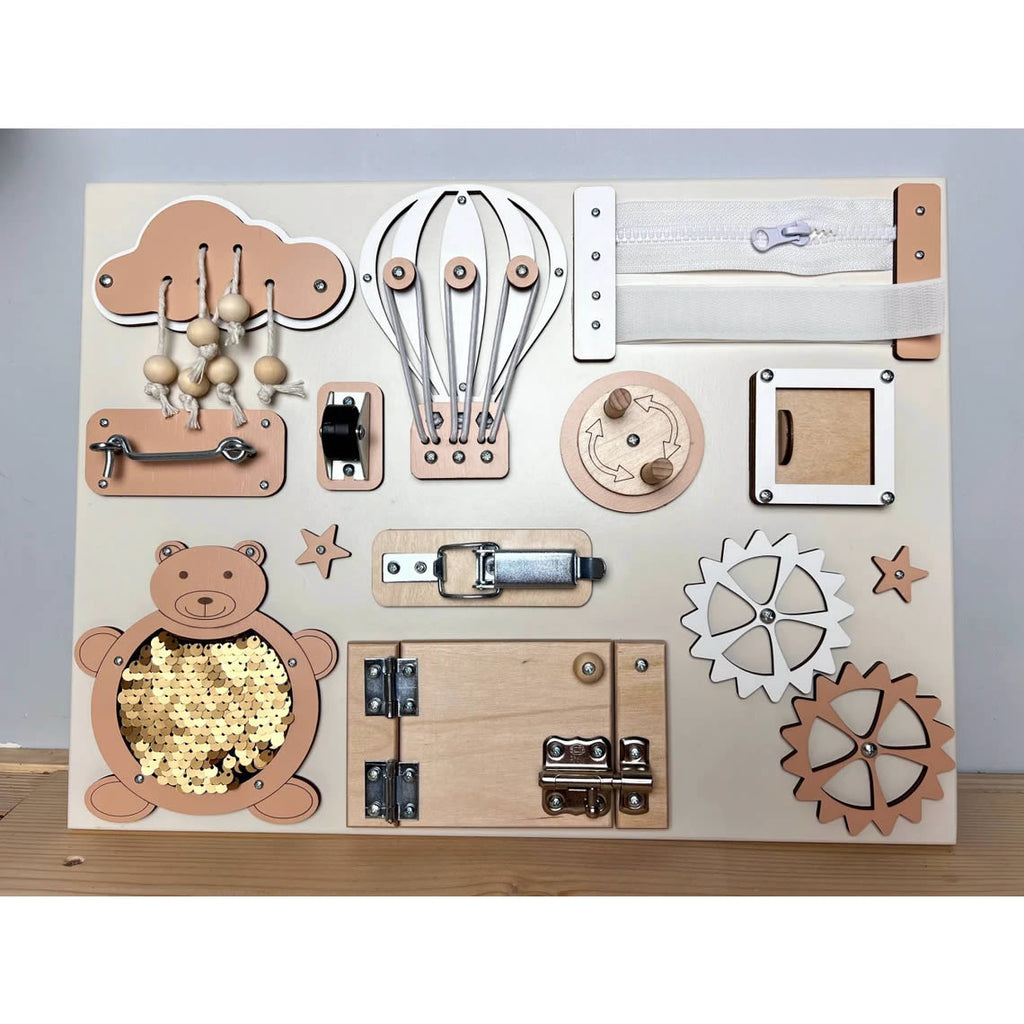 Activity board for children - stylish colors - 4 sizes
