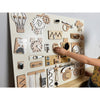 Activity board for children - stylish colors - 4 sizes