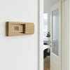Byrum - Signs for meeting rooms in solid oak