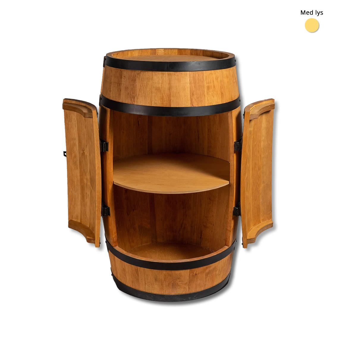 Vintønde med låger - Minibar - Lys