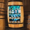 Vintønde med vinhylde - Minibar - Lys