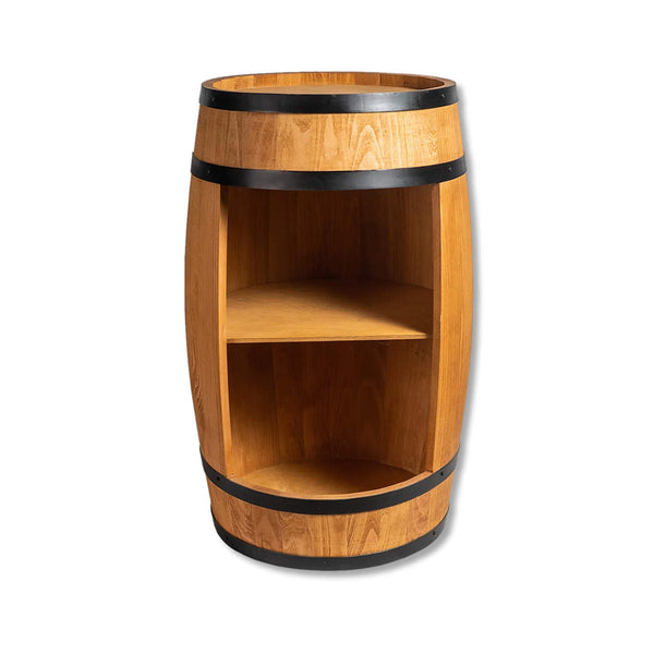 Wine barrel - Minibar - Wine bar - light wood - with/without light