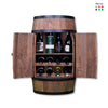 Vintønde med vinhylde og låger - Minibar - Mørk
