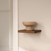 Dalmose - wooden floating shelf - Dark wood - square - 3 sizes