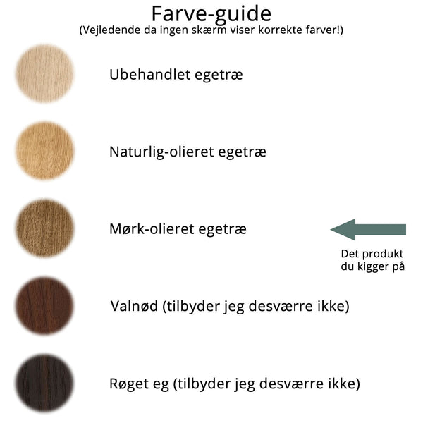 Egebjerg - svævehylde i træ • mørkt træ • 5 størrelser - PureTime