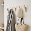 Gatis - wooden hook • Quantity discount • Untreated solid oak wood