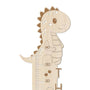 Height chart in wood with name • Dino • Made in Denmark