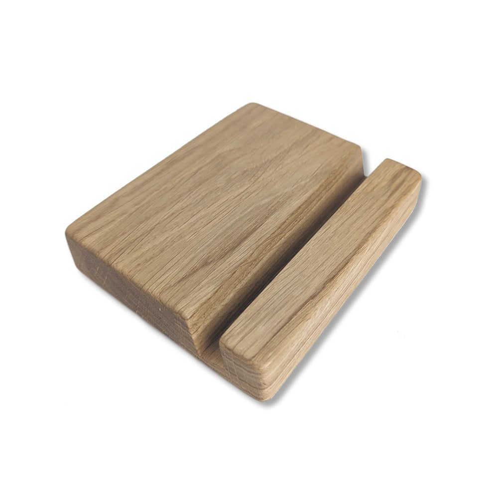 Ollerup - ipadholder / mobilholder i træ - Lyst egetræ - PureTime