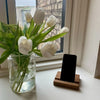 Ollerup - ipadholder / mobilholder i træ - Mørkt egetræ - PureTime