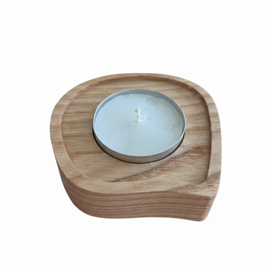 Pea - tealight candle holder in solid wood