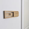 Byrum - Signs for meeting rooms in solid oak
