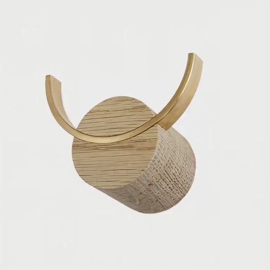 Deer - hook in wood & brass • Quantity discount
