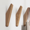 Gatis - wooden hook • Natural solid oak wood