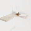 Thyregod - wooden corner shelf - solid, light oak