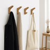 Raitis - wooden hook • Natural solid oak wood