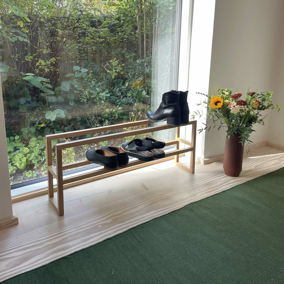 Ranum - wooden shoe rack - shoe shelf - shoe rack