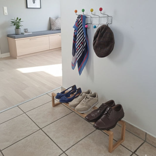 Ranum - wooden shoe rack - shoe shelf - shoe rack